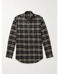 Polo Ralph Lauren - Button-Down Collar Checked Cotton-Blend Flannel Shirt - Lyst