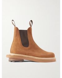 J.M. Weston - Sacai Nubuck Chelsea Boots - Lyst