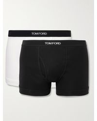 Tom Ford - Confezione da due boxer in jersey di cotone stretch - Lyst
