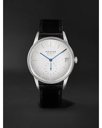 Nomos - Orion Neomatik Automatic 38.5 Stainless Steel And Leather Watch - Lyst