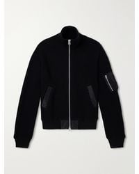 Sacai - Knitted Wool Blouson Jacket - Lyst