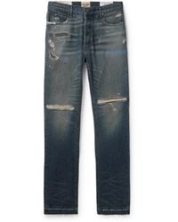 GALLERY DEPT. - Starr 5001 Straight-leg Paint-splattered Distressed Jeans - Lyst
