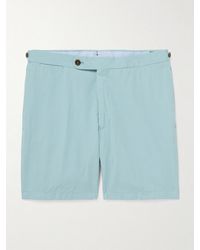 Sid Mashburn - Slim-Fit Striped Cotton-Seersucker Shorts - Lyst