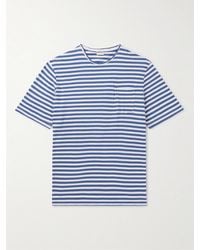 Massimo Alba - Panarea gestreiftes T-Shirt aus einer Baumwoll-Leinenmischung - Lyst