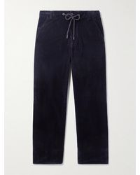 Moncler - Straight-Leg Cotton-Corduroy Trousers - Lyst