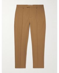Séfr Harvey Slim-fit Tapered Woven Trousers - Brown