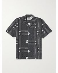 Carhartt - Camicia in popeline di cotone con stampa bandana e colletto aperto - Lyst