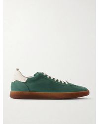 Officine Creative - Ginnasio 001 Leather-trimmed Suede Sneakers - Lyst
