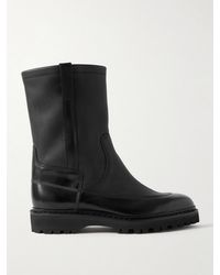 John Lobb - Highland Smooth And Full-Grain Leather Chelsea Boots - Lyst