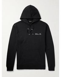 Balmain - Logo-embroidered Cotton-jersey Hoodie - Lyst