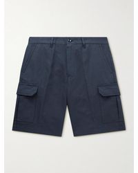 Loro Piana - Straight-leg Cotton And Linen-blend Cargo Shorts - Lyst