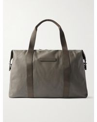 Horizn Studios - Sofo L Leather And Grosgrain-trimmed Canvas Weekend Bag - Lyst
