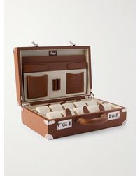 Rapport - Valigetta Ribbed Leather 10-piece Travel Watch Case - Lyst