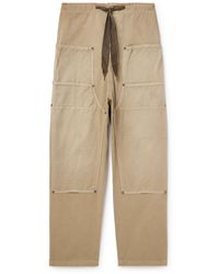 Kapital - Katsuragi Wide-Leg Panelled Cotton-Twill Drawstring Trousers - Lyst