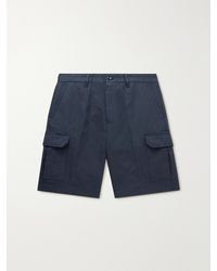 Loro Piana - Straight-Leg Cotton And Linen-Blend Cargo Shorts - Lyst