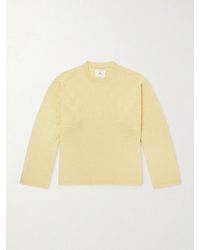 The Elder Statesman - Culver Checked Cashmere Sweater - Lyst