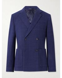 MR P. - Double-Breasted Checked Wool-Blend Suit Jacket - Lyst