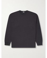 A.PRESSE - Cotton And Cashmere-Blend T-Shirt - Lyst