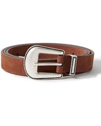 Anderson's - 2.5Cm Nubuck Western Belt - Lyst