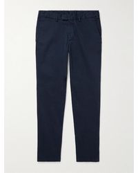 Thom Sweeney - Straight-Leg Cotton-Blend Twill Trousers - Lyst