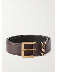 Saint Laurent - 3cm Leather Belt - Lyst