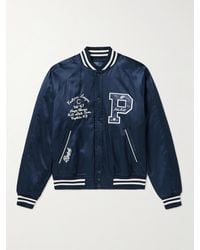 Polo Ralph Lauren - Giacca varsity in misto cotone con ricamo - Lyst