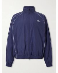 Balenciaga - Logo-Print Cotton-Blend Track Jacket - Lyst