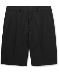 AURALEE - Straight-leg Cotton And Linen-blend Twill Shorts - Lyst