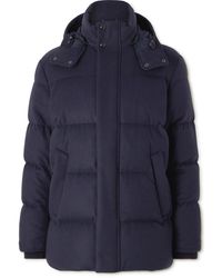 Ralph Lauren Purple Label - Cameron Quilted Wool-blend Hooded Down Jacket - Lyst
