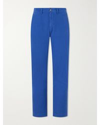 Polo Ralph Lauren - Straight-Leg Linen And Cotton-Blend Trousers - Lyst