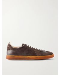 Officine Creative - Militia 002 Suede-trimmed Leather Sneakers - Lyst