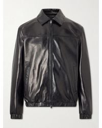 Canali - Leather Jacket - Lyst
