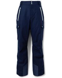 Brunello Cucinelli - Straight-Leg Shell-Trimmed Striped Wool Ski Pants - Lyst