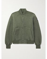 Canada Goose - Hudson Logo-appliquéd Recycled Wool-blend Fleece Bomber Jacket - Lyst