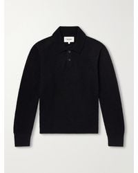 Corridor NYC - Woven Alpaca-Blend Polo Sweater - Lyst