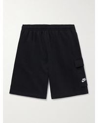 Nike - Sportswear Club Wide-leg Cotton-blend Jersey Cargo Shorts - Lyst