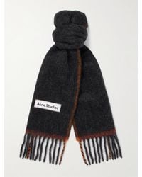 Acne Studios - Vally Strickschal mit Fransen - Lyst