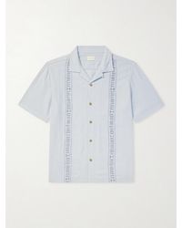 Aimé Leon Dore - Embroidered Linen-Blend Shirt - Lyst