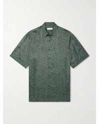Dries Van Noten - Camp-collar Printed Satin Shirt - Lyst
