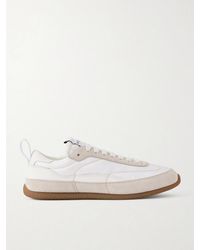 McQueen - Ec1 Nylon, Suede And Leather Sneakers - Lyst