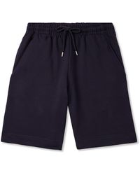 Dries Van Noten - Wide-Leg Cotton-Jersey Drawstring Shorts - Lyst