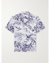 Orlebar Brown - Maitan Camp-Collar Printed Linen Shirt - Lyst