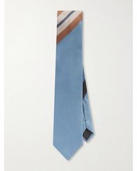 Dries Van Noten - 7.5Cm Striped Silk-Twill Tie - Lyst