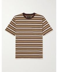 Beams Plus - Gestreiftes T-Shirt aus Baumwoll-Jersey - Lyst