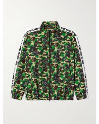 SAINT Mxxxxxx - BAPE® Jacke aus Twill mit Reißverschluss und Camouflage-Print - Lyst