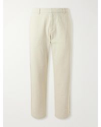 Folk - Cotton And Linen-blend Suit Trousers - Lyst