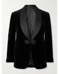 Ralph Lauren - Silk-Trimmed Wool-Velvet Tuxedo Jacket - Lyst