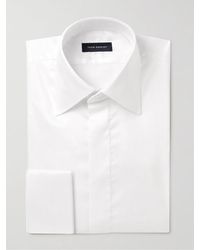 Thom Sweeney - Cutaway-collar Cotton And Lyocell-blend Shirt - Lyst