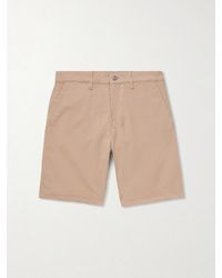 NN07 - Aden 1923 Straight-Leg Organic Cotton-Blend Twill Shorts - Lyst