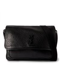 Saint Laurent - Niki Textured-leather Messenger Bag - Lyst